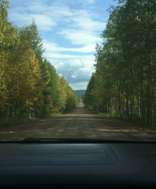 Поездка в деревню на машине