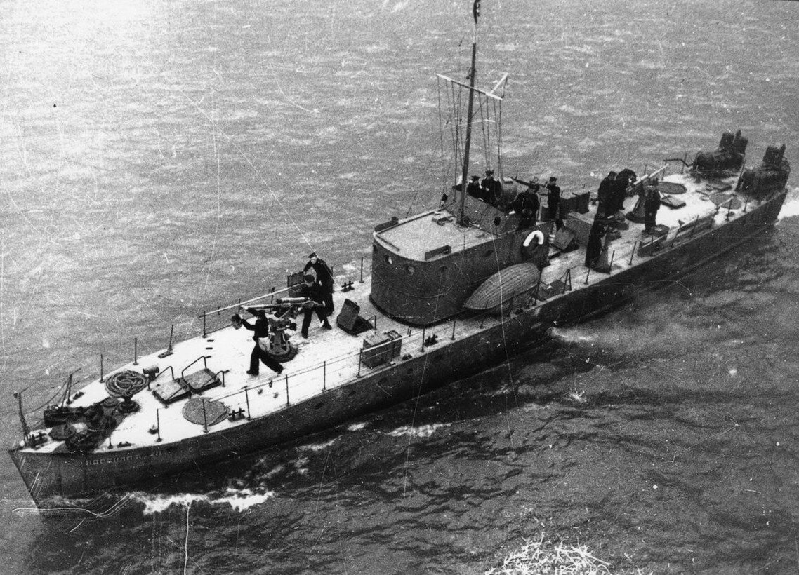 катер типа МО-4, которые располагались в Стрелецкой бухте