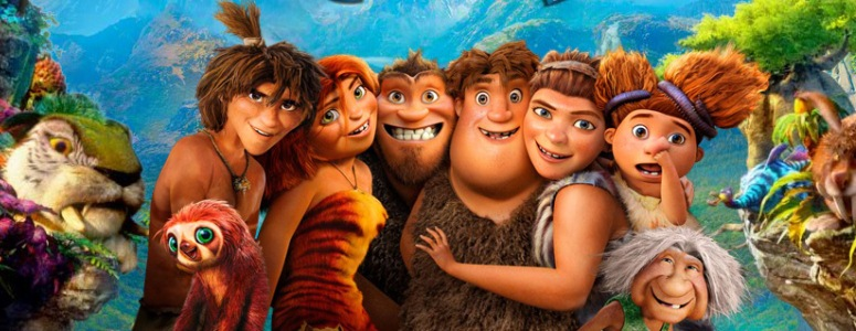 Землетрясение уничтожило дом доисторической семьи, и теперь Крудсам придётся искать другое пристанище. А вокруг новый и опасный мир! Им на помощь приходит молодой кочевник Малой, передовые взгляды которого наталкиваются на консервативность главы семьи Груга. Но только вместе они смогут выжить и достичь своей цели