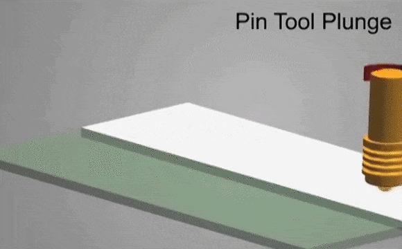 Принцип работы сварки трением с перемешиванием. Анимация NASA 