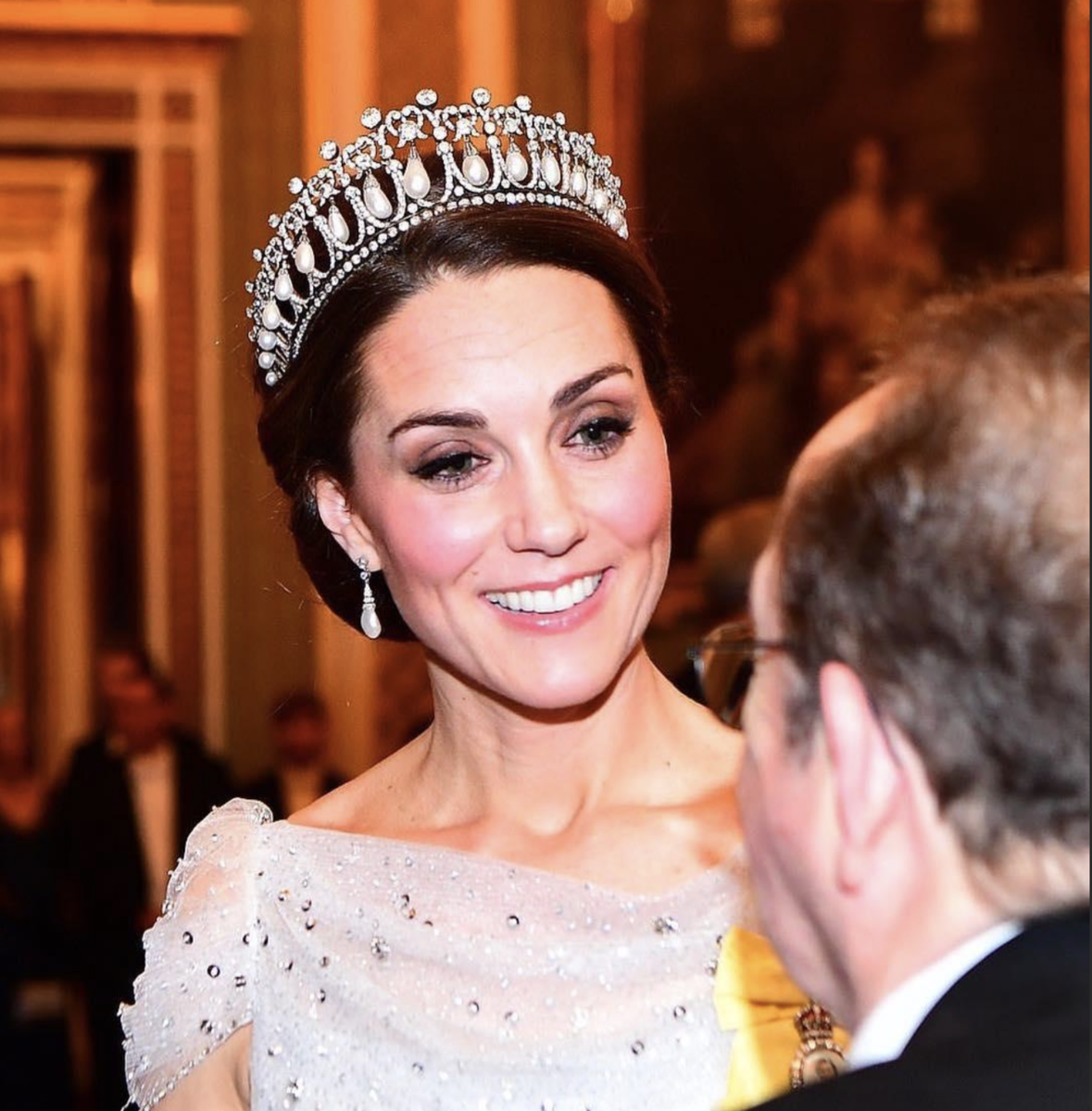 На одном из приемов в Букингемском дворце