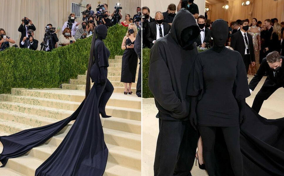 Полностью закрытый. Ким Кардашян met Gala 2021. Met Gala 2021 Ким. Met Gala 2021 Кардашьян. Ким Кардяшан 2021 мет Гала.