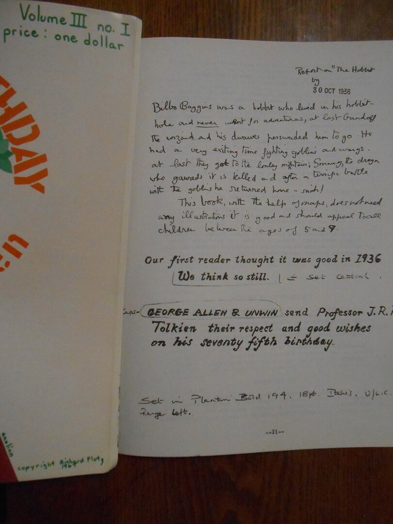 Рецензия Рейнера Анвина в «Tolkien Journal».