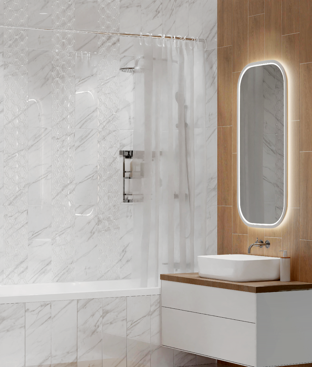 Керамическая плитка коллекции "Silver" и "Терацио" (производитель: Нефрит-Керамика)