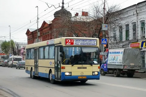 Такие автобусы в Саратове.