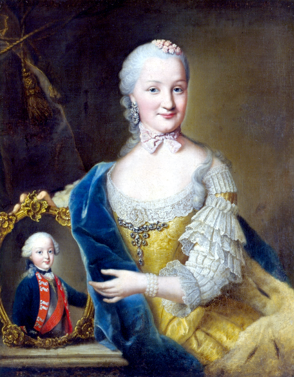 «Фридерика Доротея София Бранденбург-Шведтская с портретом старшего сына Фридриха, будущего короля Вюртемберга» / Государственный музей Вюртемберга, Германия