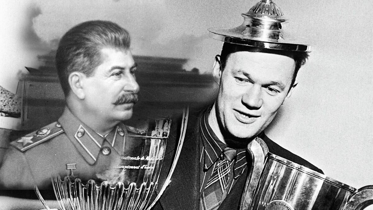    Всеволод Боров и Иосиф Сталин© Иллюстрация РИА Новости . РИА Новости / Федор Кислов