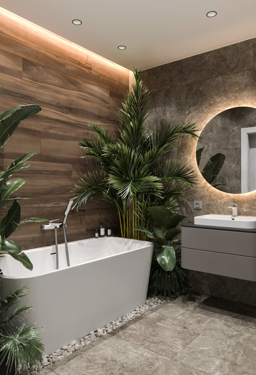 Дизайн интерьера ванной комнаты в Москве (фото) - страница 7