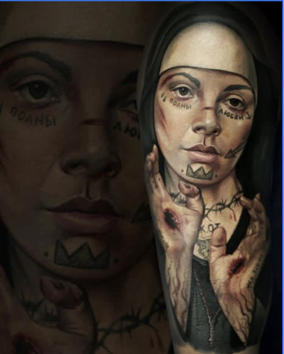 Татуировка, выполненная тату мастером Андреем Колбасиным
