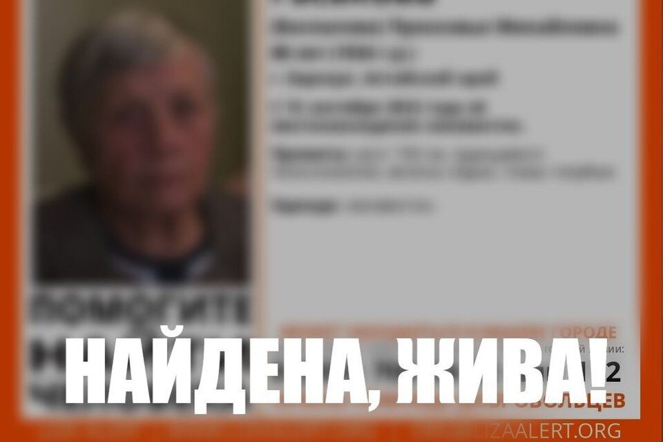     Пенсионерку нашли живой  общественный поисковый отряд «Лиза Алерт»