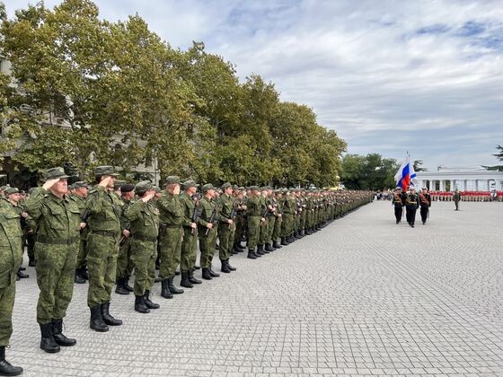    Проводы мобилизованных жителей Крыма и Севастополя Телеграм-канал Сергея Аксёнова