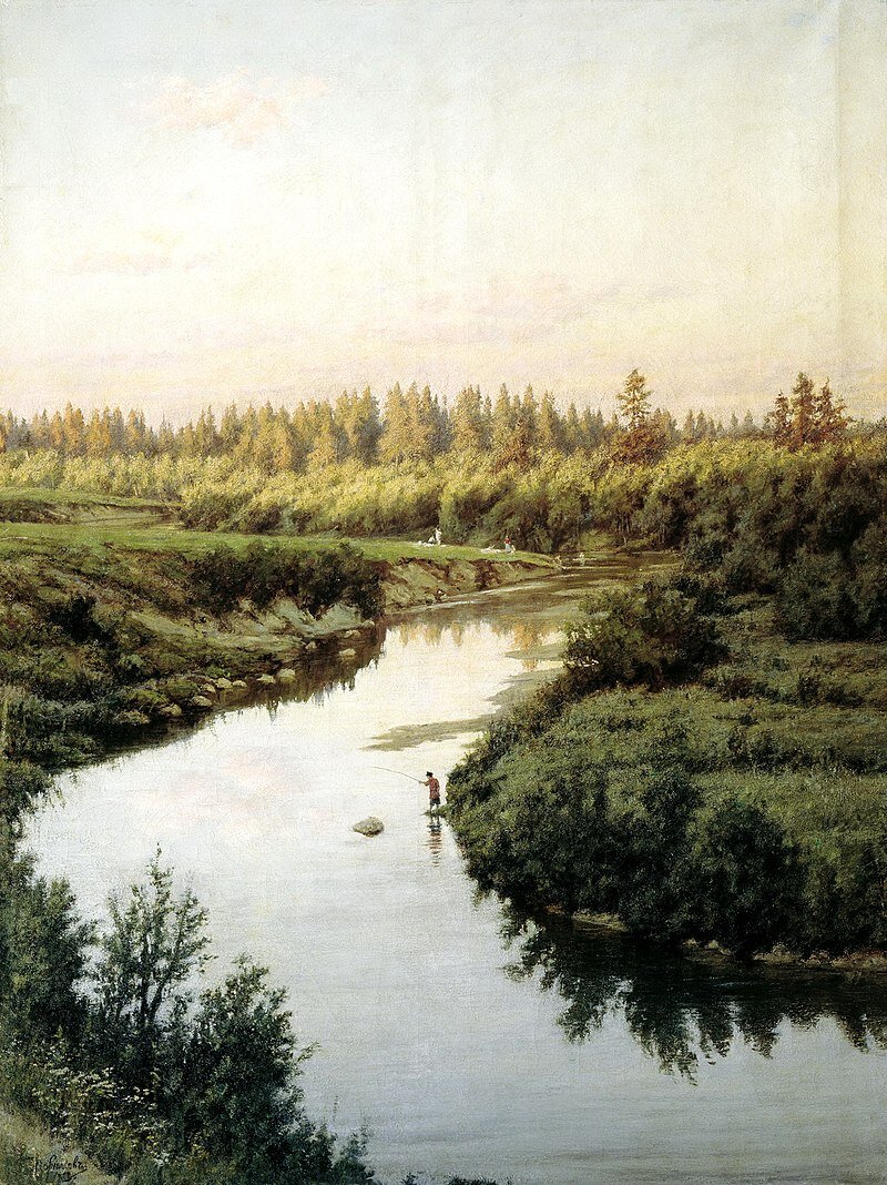 «Пейзаж с рекой» (1900)