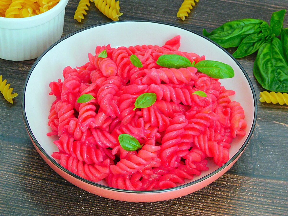 Макароны грибочки цветные