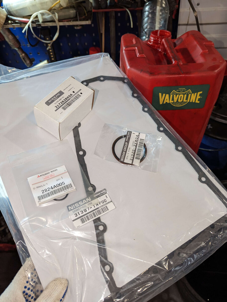 Оригинальные комплектующие для замены масла в вариаторе Jatco Jf017e