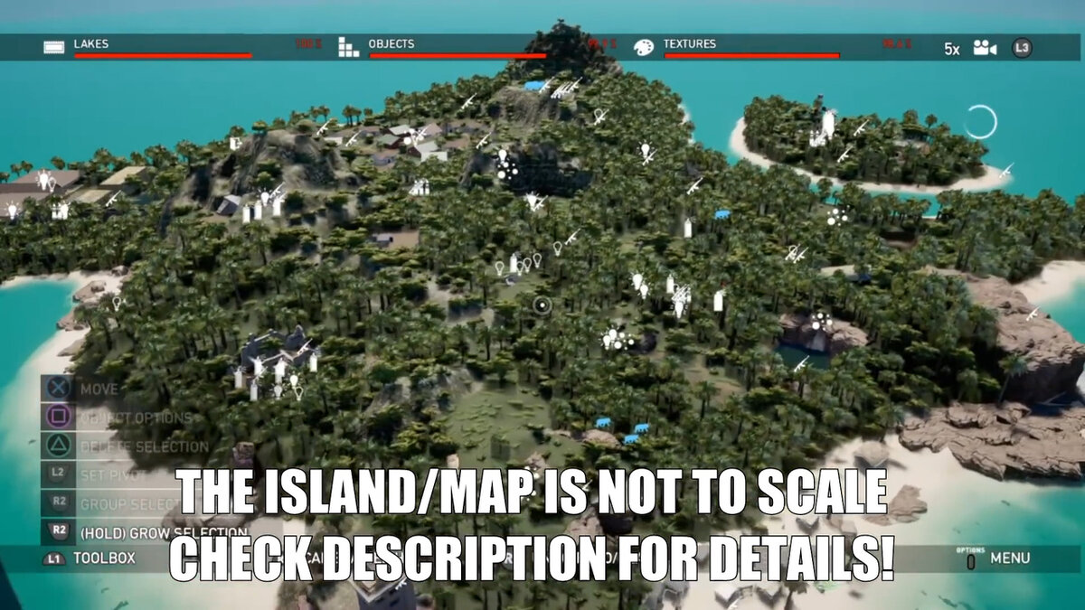 Карта острова из сериала lost