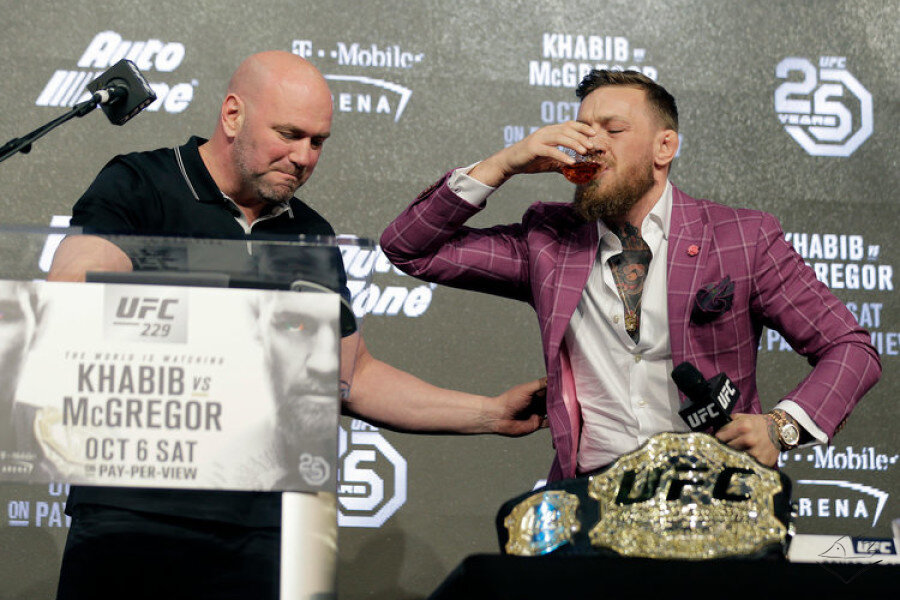 20 сентября 2018 года, Кор Макгрегор на пресс конференции UFC 229.