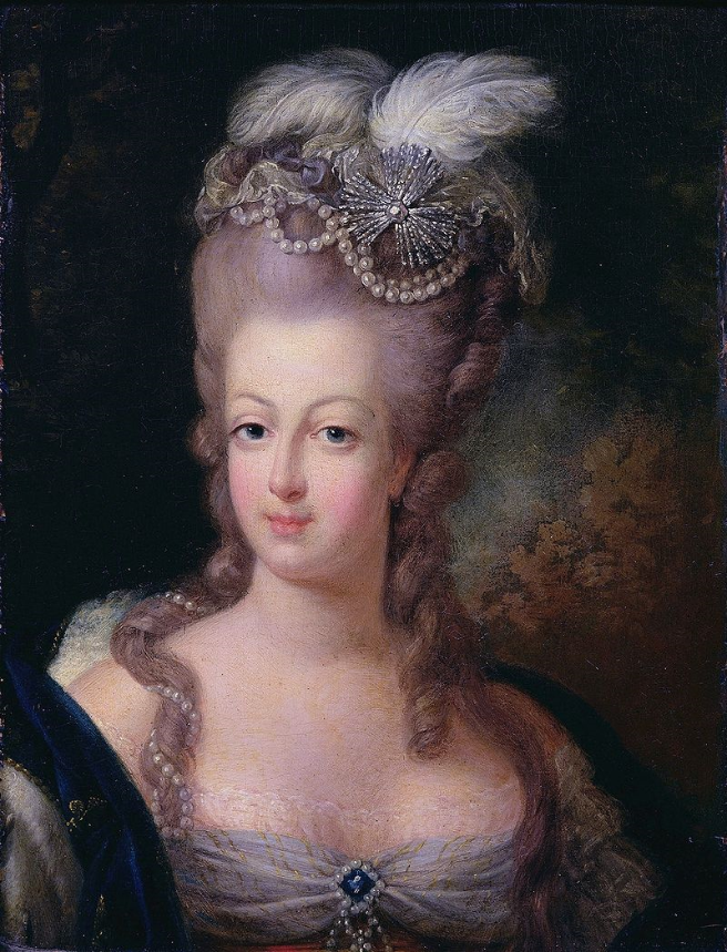 Мария-Антуанетта. Автор предположительно Jean-Baptiste André Gautier-Dagoty (1740-1786).