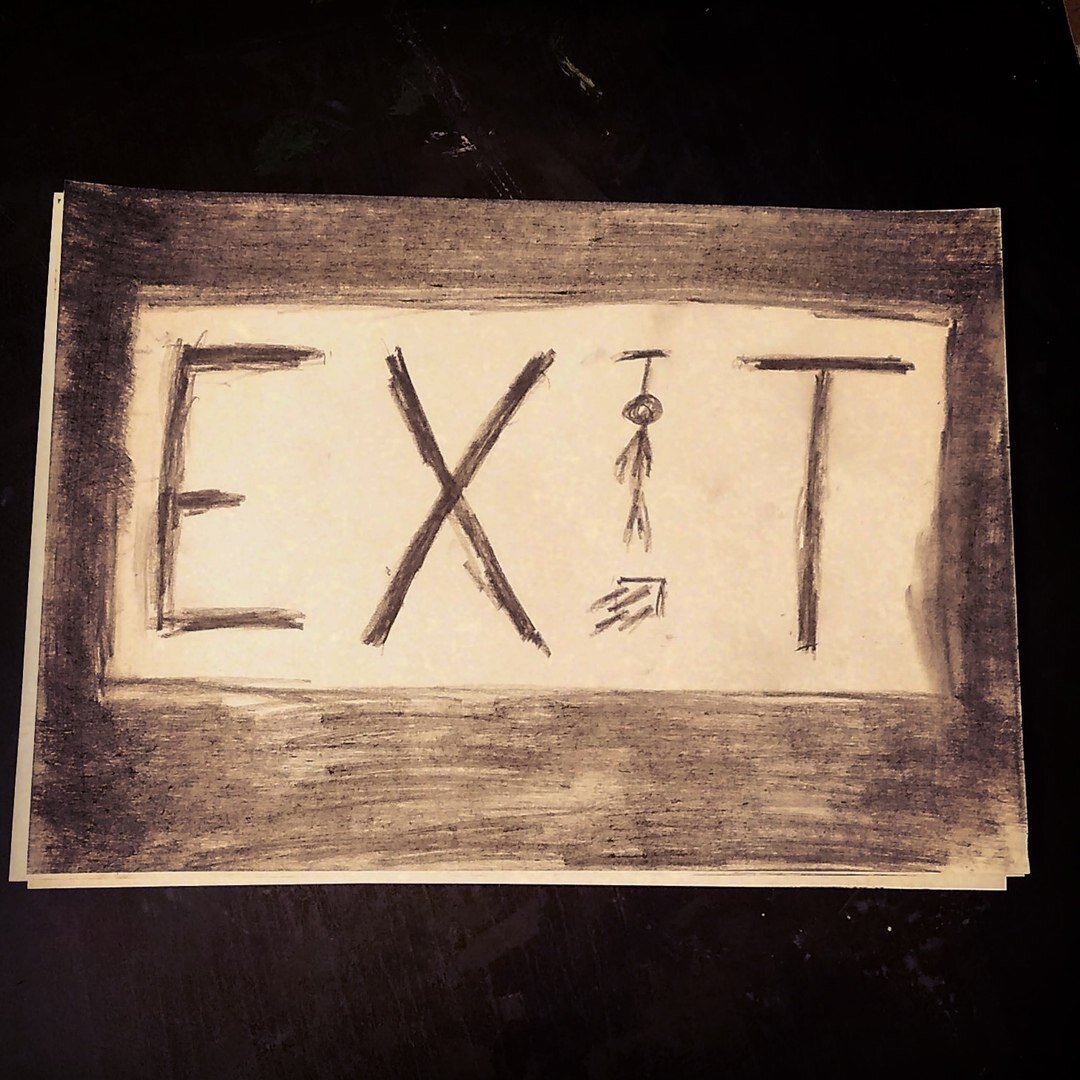 Рисовал в ночь с 27 на 28... Как выражение внутреннего ощущения.
Если не реализовывать задумки, а как-то их выводить (например в рисунки).. Становится легче.