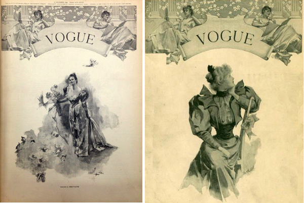 1 выпуск Vogue. 1892 год. Фото pinterest.fr