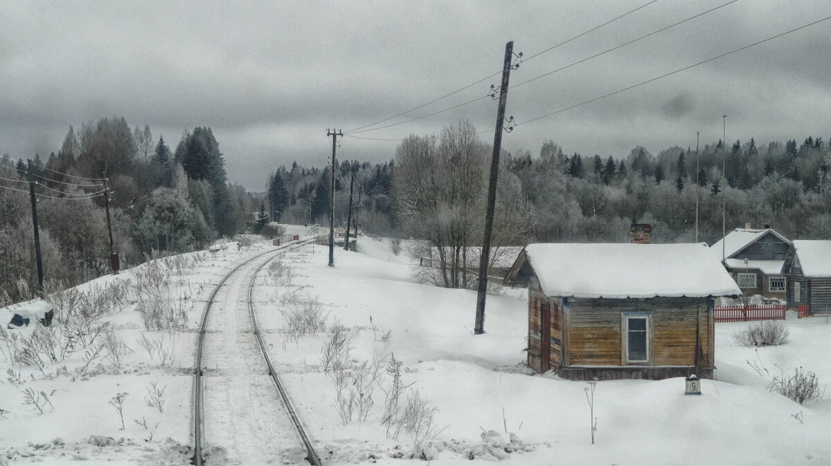 В чётной горловине бывшей станции Скворцово, 258 км дистанции пути Бологое-Полоцкой линии. Фото: Алексей Алексеев