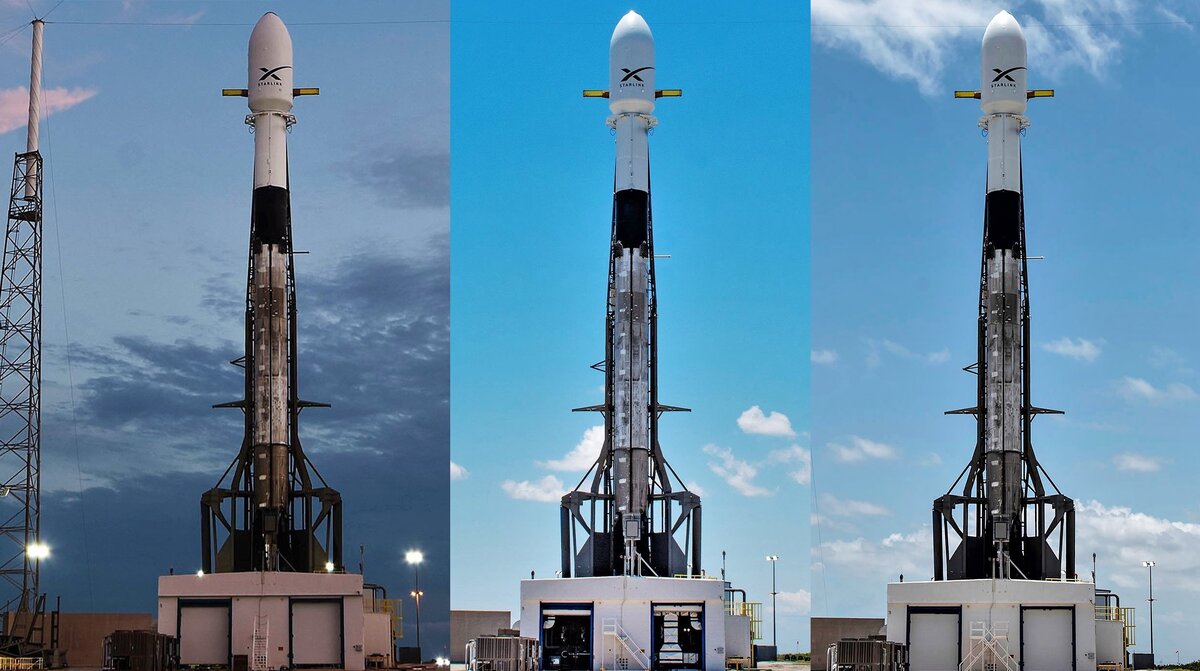 SpaceX ,Starlink с 60 спутниками.