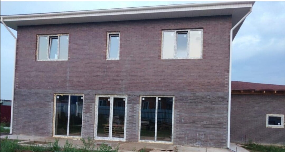 монолитный пенобетон в опалубке из облицовочного кирпича