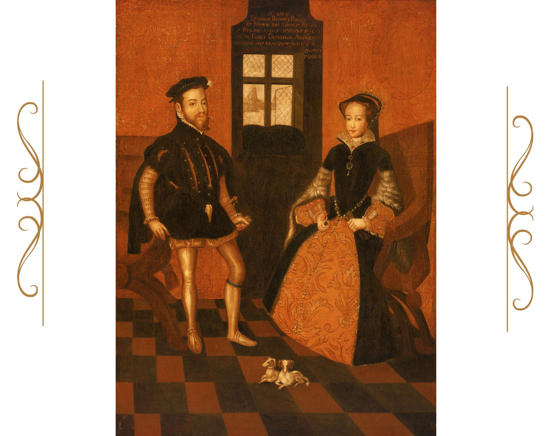 Филипп Испанский и Мария Тюдор, копия с картины Генса Эворта, неизв. художник,1558. (сс) Wikimedia Commons