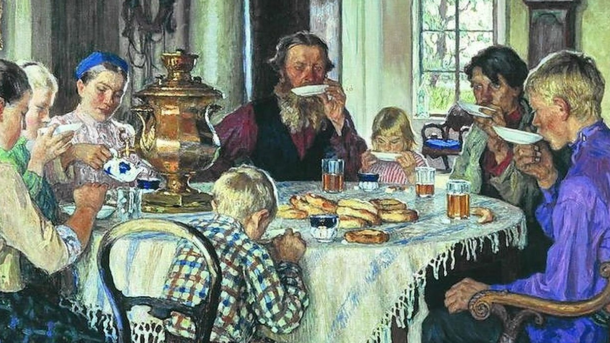 Русское чаепитие картинки