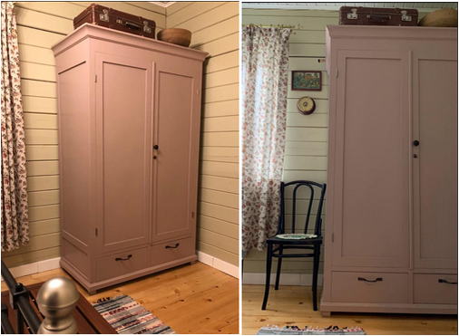 Покраска - новый облик старого шкафа.