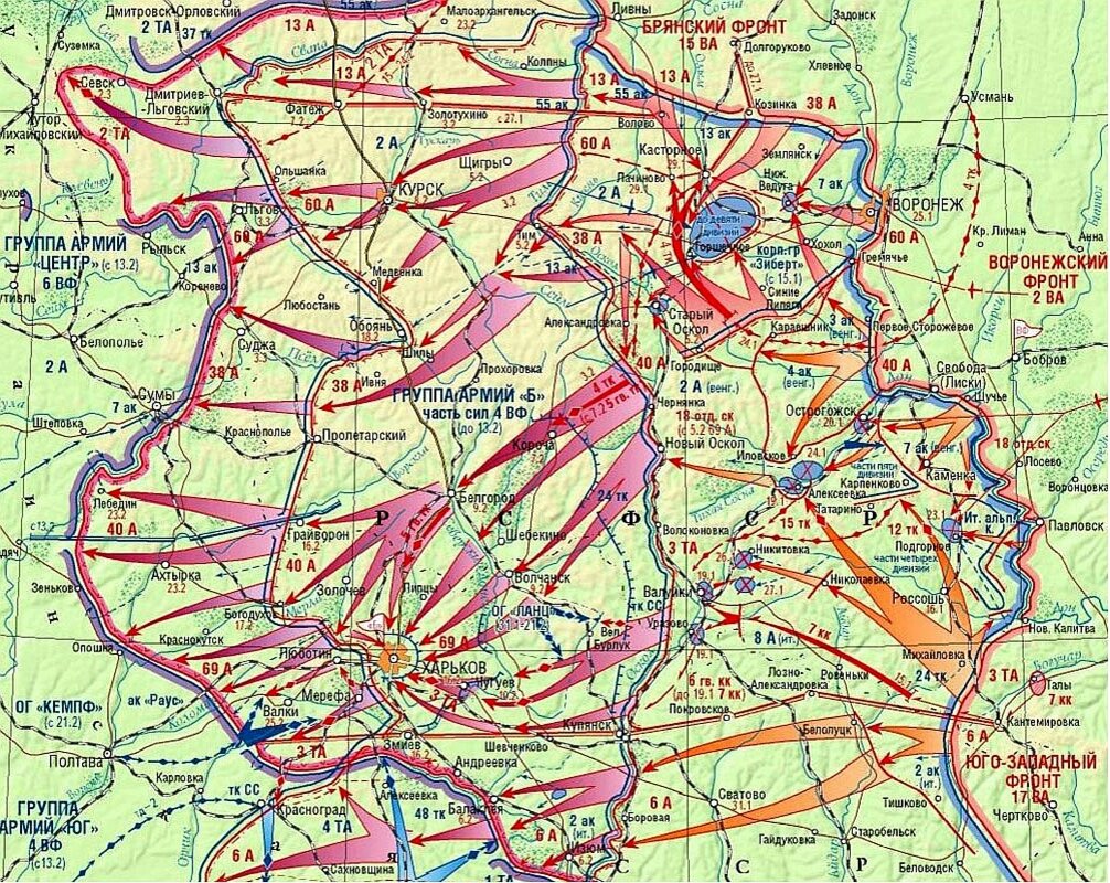 Карта освобождения орла