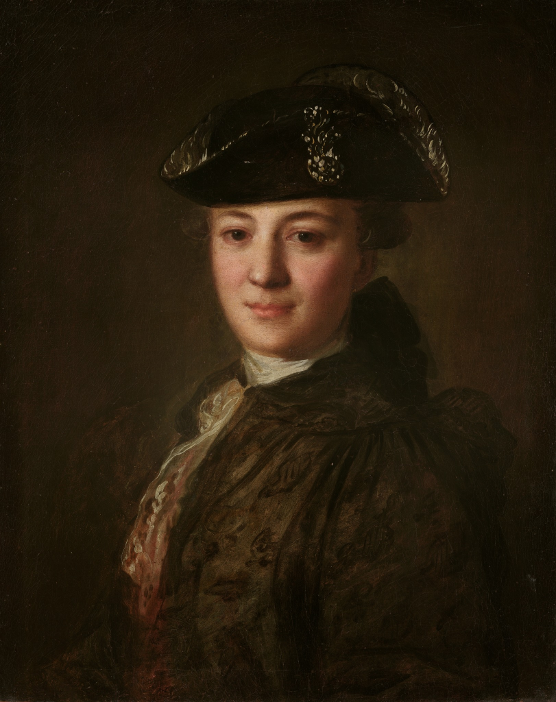 Ф.С. Рокотов - Портрет неизвестного в треуголке, 1735-1808.