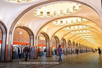    Станция метро «Маяковская» в Москве © Telegram-канал Сергея Собянина