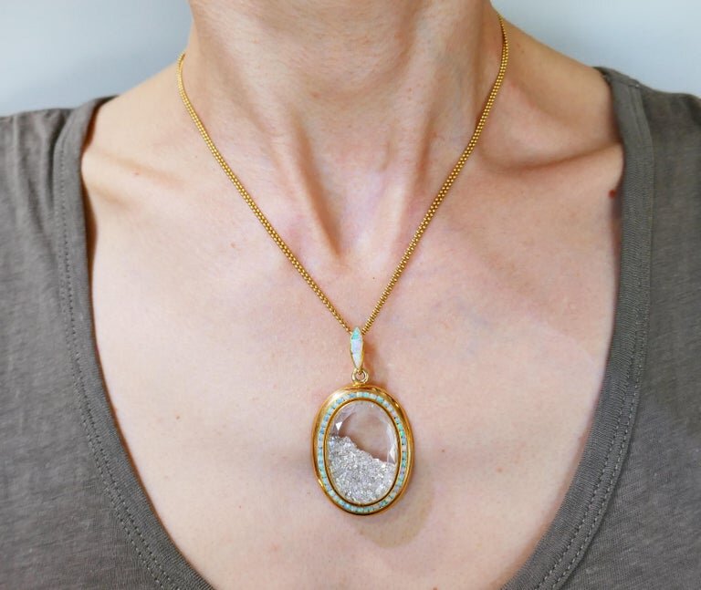 Ожерелье Renee Lewis из желтого золота с бриллиантами.