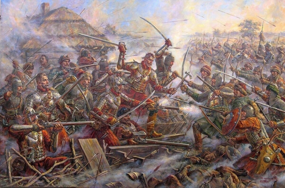 Бой во время обороны Курска в 1616 году.