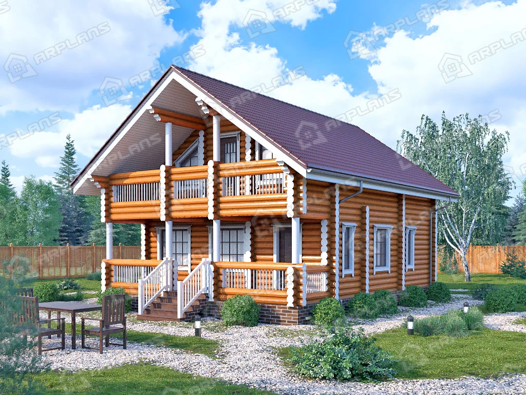 Простой деревянный дом из бревна фото