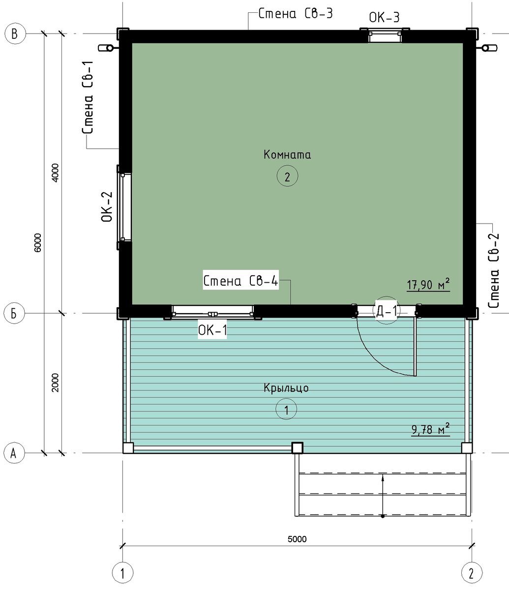Дачны домик 5х6 со своодной планировкой. Пошаговый проект и смета на ...