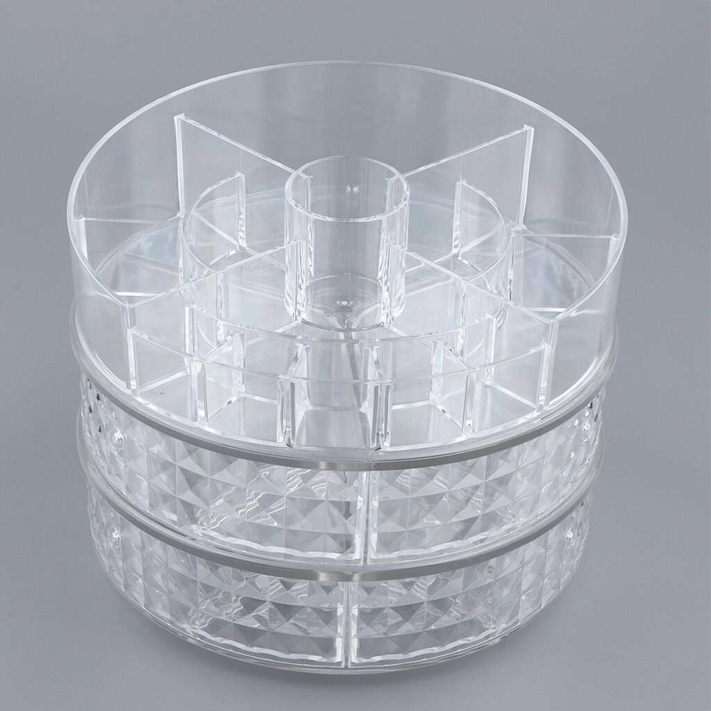 Акриловый вращающийся органайзер для косметики