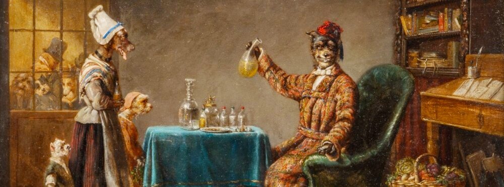 «Аптекарь» художник V. I. B. Gerard. rus-gal.ru