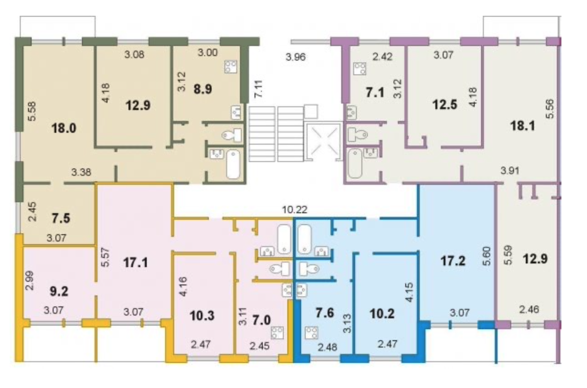 Планировка квартир 9 этажного дома. Панельный дом 1-464д планировка. Дом серии 1-464д планировка. 1-464д планировка квартир. 1-464д планировка Мурманск.