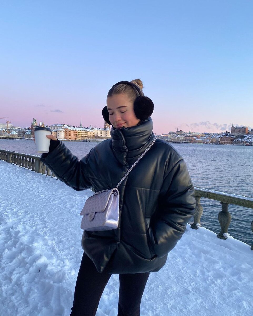    Кожаный пуховик@matildadjerf