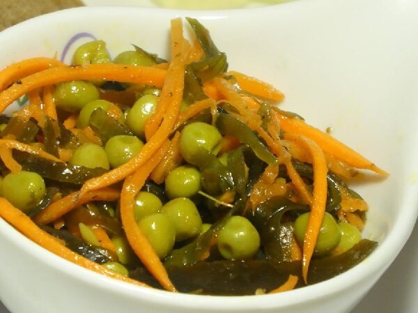 Рецепт: Салат из морской капусты с морковью | из сухой морской капусты
