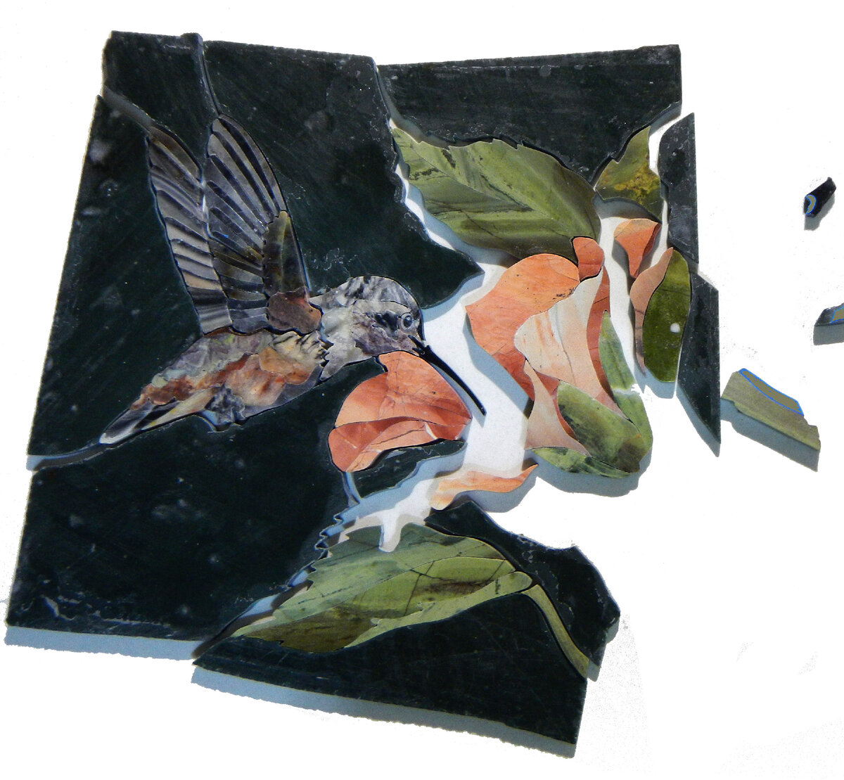 Подготовка мозаичной плакетки под заклейку. Мастерская А. Горбунова, 2020, СПб