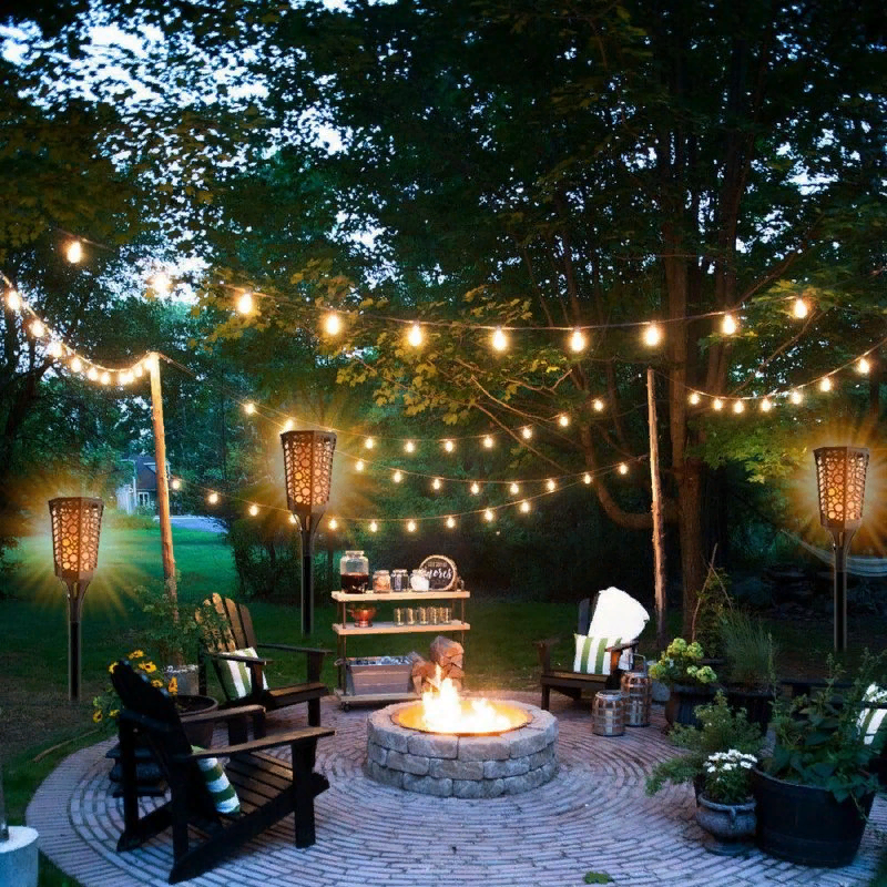 Как сделать подсветку сада