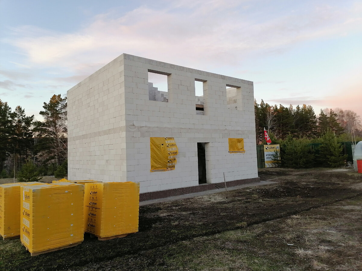Консервация недостроенного дома из газобетона на зиму