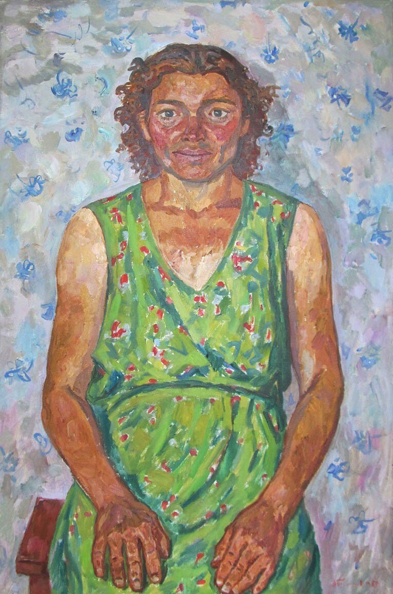 А. Тутунов. Дежурная вахтерша. 1968. Холст, масло. Работа из собрания Музея Актуального Реализма