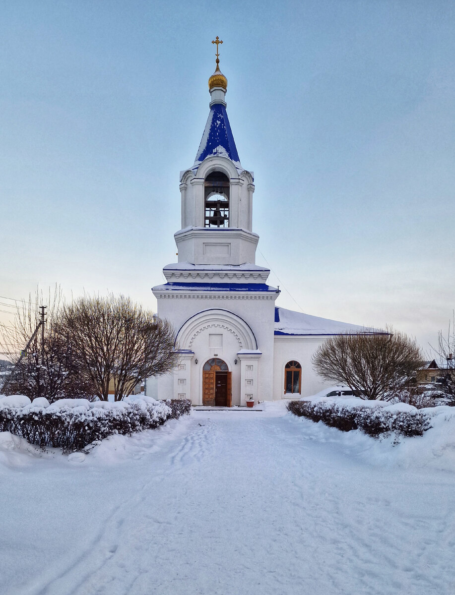 Городня Тверская область Церковь зимой