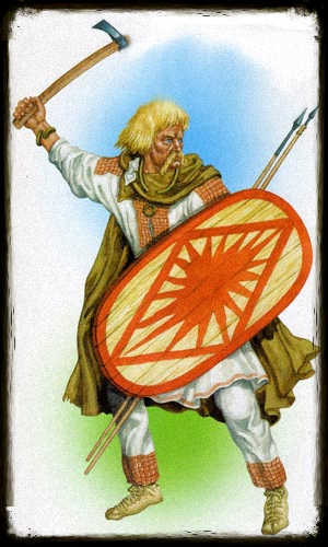 Экипировка раннеславянского воина 7-9 век