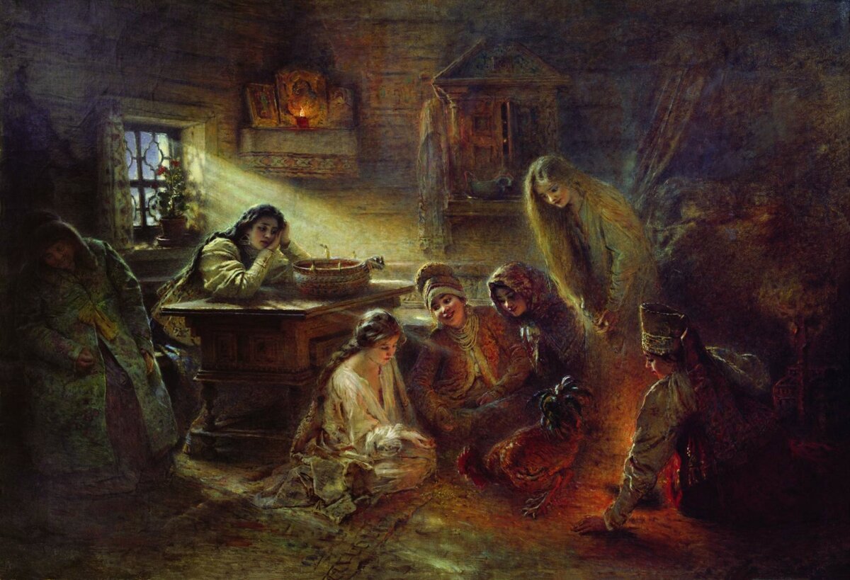 Константин Маковский. Святочные гадания