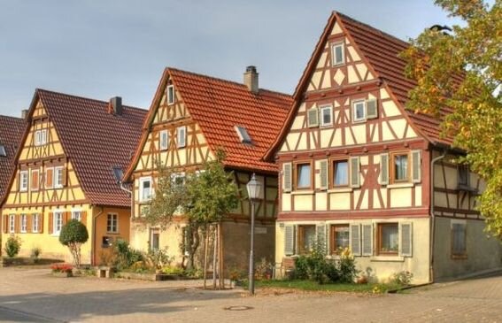 Красивый деревянный дом в германии