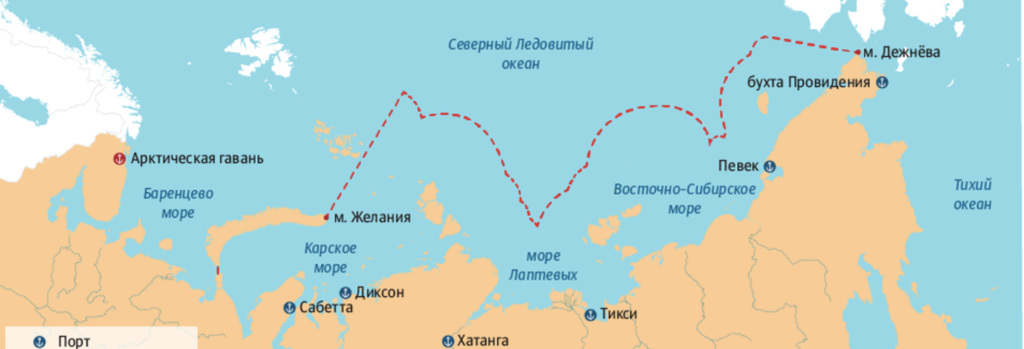   Граница акватории Северного морского пути